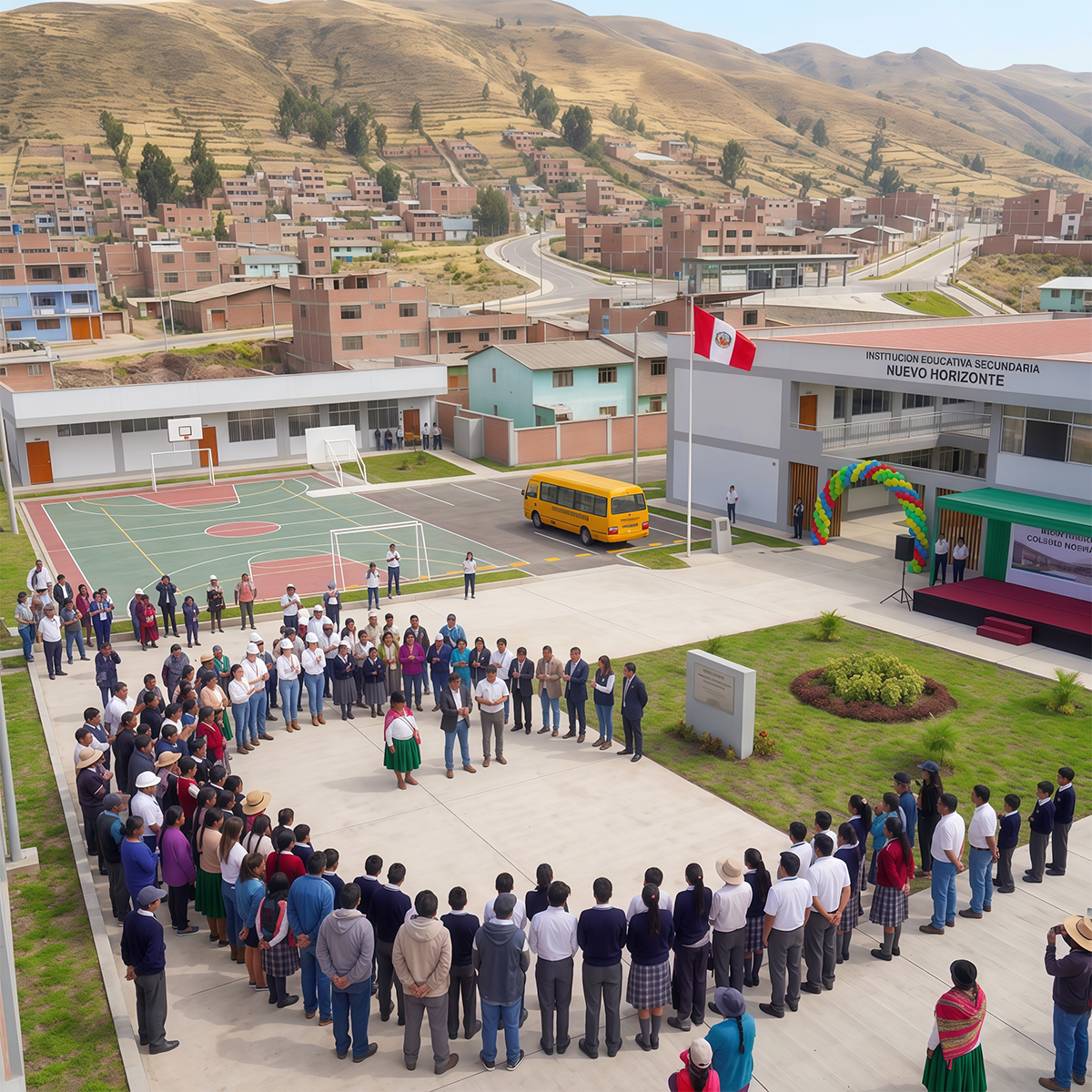 Equipo de COSEHO junto a la comunidad